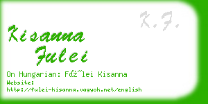 kisanna fulei business card